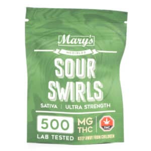 Marys Ultra Strength Sativa Sour Swirls 500MG THC 768x768 1