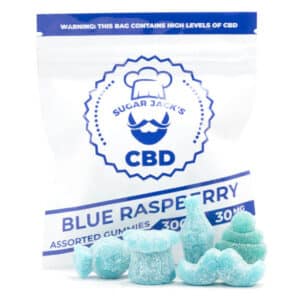 SugarJacks Assorted CBD Gummies Blue Raspberry 300MG 768x768 1