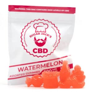 SugarJacks Assorted CBD Gummies Watermelon 200MG 600x600 1